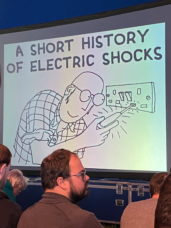 Tim Hunkin's talk 'A Short History of Electric Shocks'